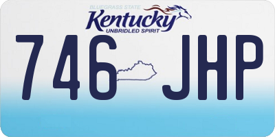 KY license plate 746JHP