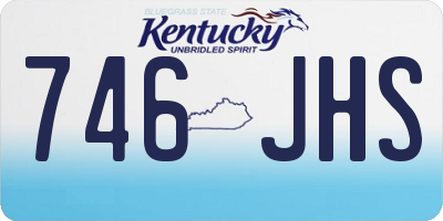 KY license plate 746JHS