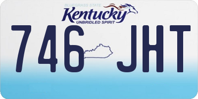 KY license plate 746JHT