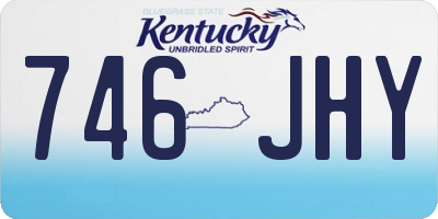 KY license plate 746JHY
