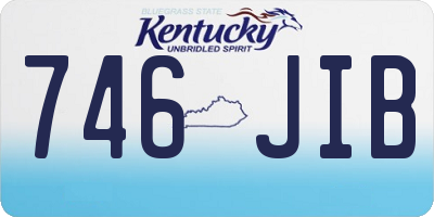 KY license plate 746JIB