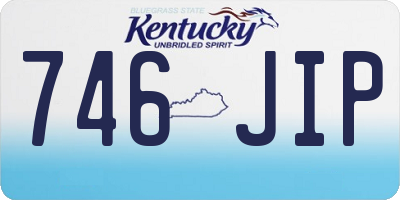 KY license plate 746JIP
