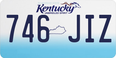 KY license plate 746JIZ