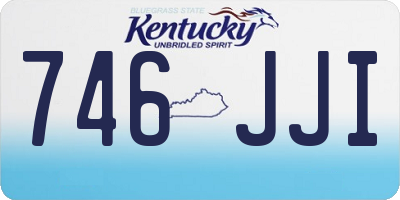 KY license plate 746JJI