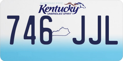KY license plate 746JJL