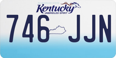 KY license plate 746JJN