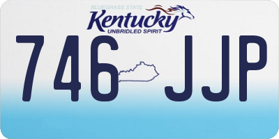 KY license plate 746JJP