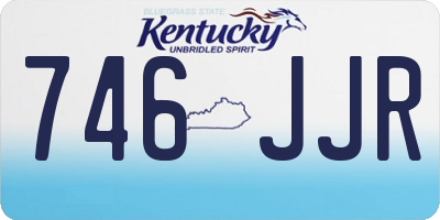 KY license plate 746JJR