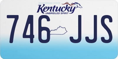 KY license plate 746JJS