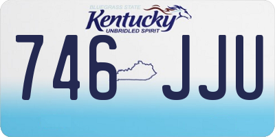 KY license plate 746JJU