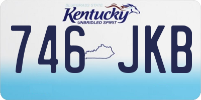 KY license plate 746JKB
