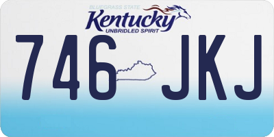 KY license plate 746JKJ