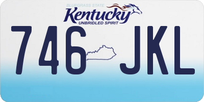 KY license plate 746JKL