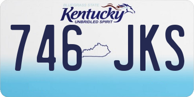 KY license plate 746JKS