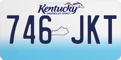 KY license plate 746JKT