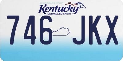 KY license plate 746JKX