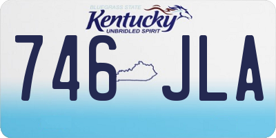 KY license plate 746JLA