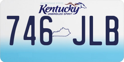 KY license plate 746JLB