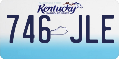 KY license plate 746JLE