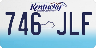 KY license plate 746JLF