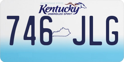 KY license plate 746JLG