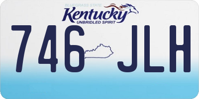 KY license plate 746JLH