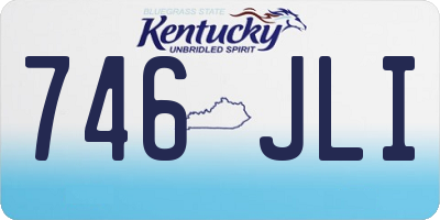 KY license plate 746JLI