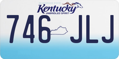 KY license plate 746JLJ
