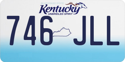 KY license plate 746JLL