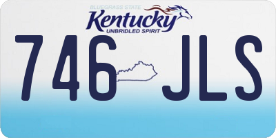 KY license plate 746JLS