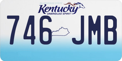 KY license plate 746JMB