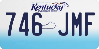 KY license plate 746JMF