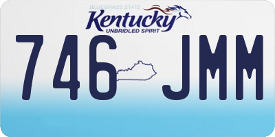 KY license plate 746JMM
