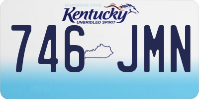 KY license plate 746JMN