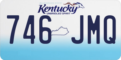 KY license plate 746JMQ