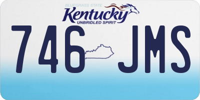 KY license plate 746JMS