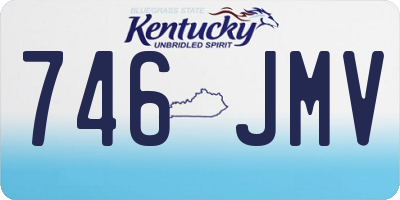 KY license plate 746JMV