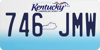 KY license plate 746JMW