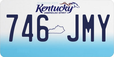 KY license plate 746JMY