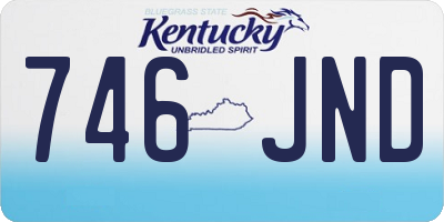 KY license plate 746JND