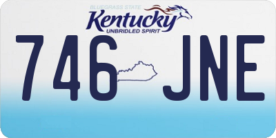 KY license plate 746JNE