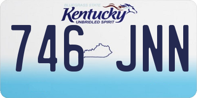KY license plate 746JNN