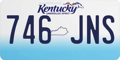 KY license plate 746JNS