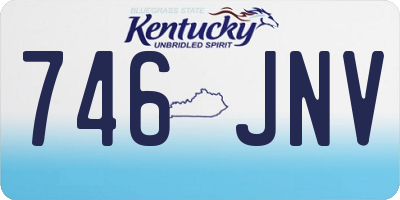 KY license plate 746JNV