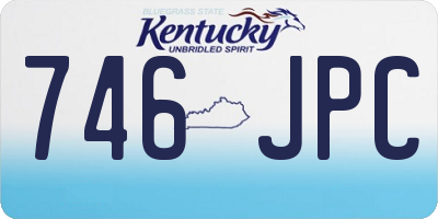 KY license plate 746JPC