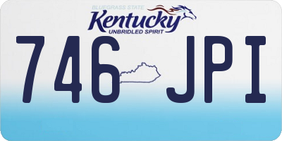 KY license plate 746JPI