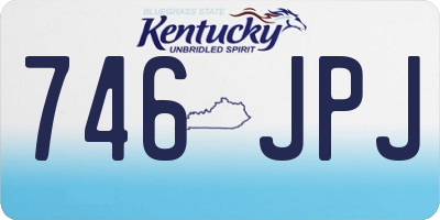 KY license plate 746JPJ