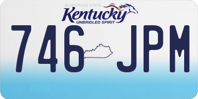 KY license plate 746JPM
