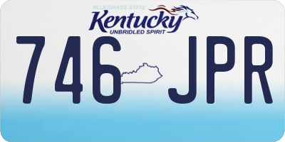 KY license plate 746JPR