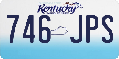 KY license plate 746JPS